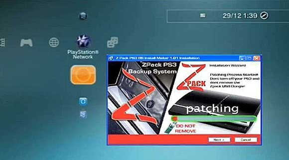 Zpack: video-dimostrazione di un ipotetico hack di PS3