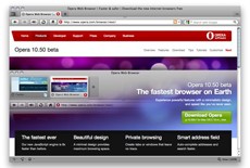 Opera 10.50 Beta per Mac: base Cocoa e funzioni multitouch