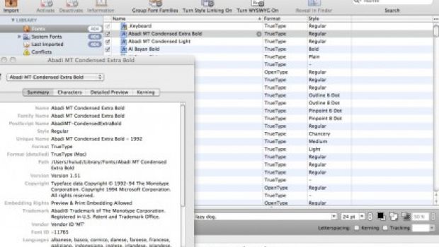 FontExplorer X Pro, il software per la gestione dei font sul Mac