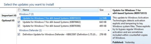 Windows 7 Activation Technologies su Windows Update: le copie pirata hanno i giorni contati