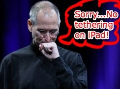 No al tethering su iPad tramite iPhone