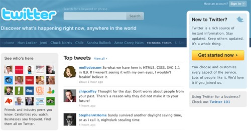Twitter si prepara per un restyling dell'homepage