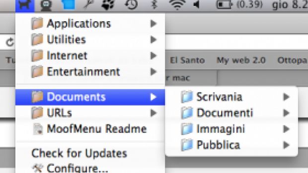 MoofMenu, ripulisce e riordina il dock del Mac