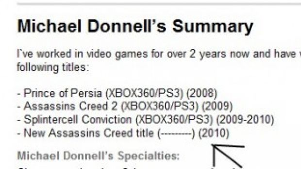 Assassin's Creed III nel 2010?