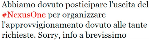 Nexus One: Vodafone rimanda il debutto italiano