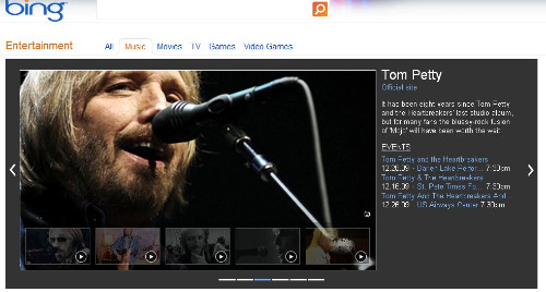 Bing si aggiorna e strizza l'occhio a TV, film e musica