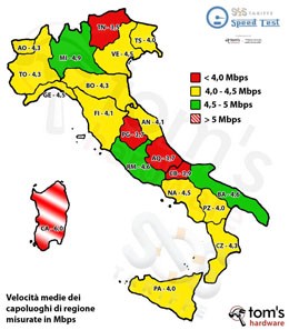 In quali regioni italiane la banda larga è veramente larga?