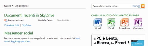 Skydrive diventa come Google Docs. Una sfida possibile?