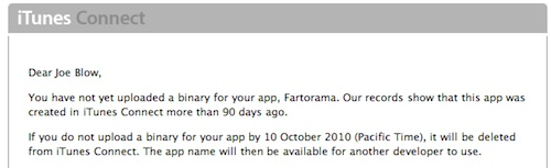 App Store: vita dura per i developer dediti al name squatting
