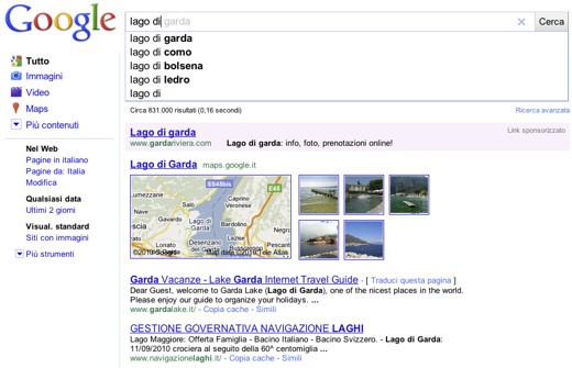 La ricerca istantanea su Google