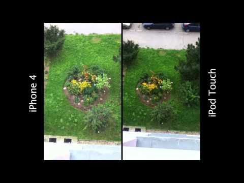 iPhone 4 vs. iPod touch 4 camera