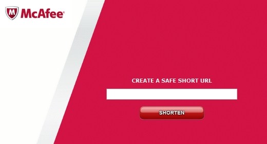 McAf.ee, e gli short URL sono sicuri 