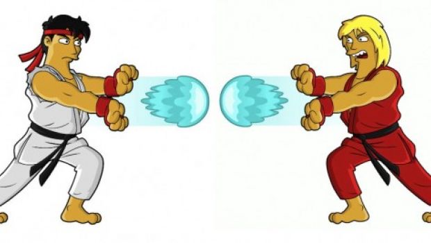 Ryu, Ken, Blanka, Link e Master Chief ridisegnati in versione The Simpsons