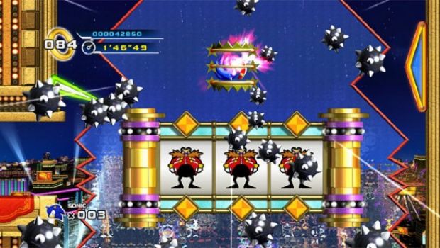 Sonic The Hedgehog 4: Episode 1 - svelato in immagini e video il livello Casino Streets Zone