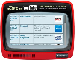 YouTube sperimenta il live streaming