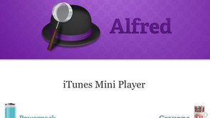 iTunes Mini Player in Alfred