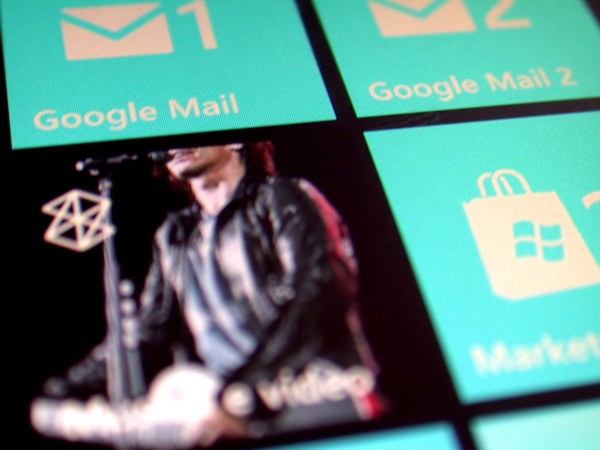 Dettaglio dall'interfaccia WP7 Dettaglio dall'interfaccia WP7