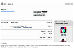 iTunes Store è la nuova frontiera del phishing