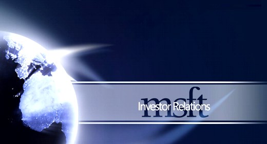 Microsoft, il presente è d'oro