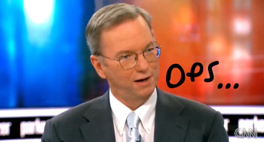 Eric Schmidt: gaffe sulla CNN (update)