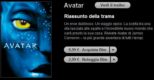 iTunes store: i film anche in Italia