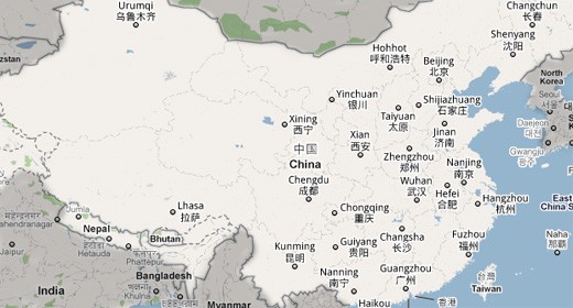 Cina e Google Maps ai ferri corti