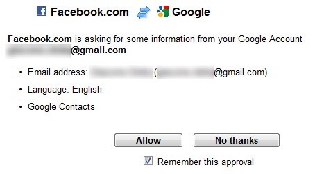 Import dei dati da Google a Facebook Import dei dati da Google a Facebook
