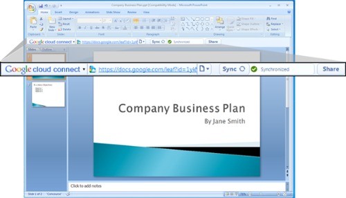 Google Cloud Connect: punto d'incontro tra Office e Google Docs