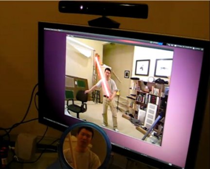 Kinect: dopo l'hack, la spada laser