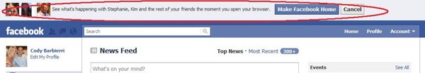 Make Facebook Home Make Facebook Home