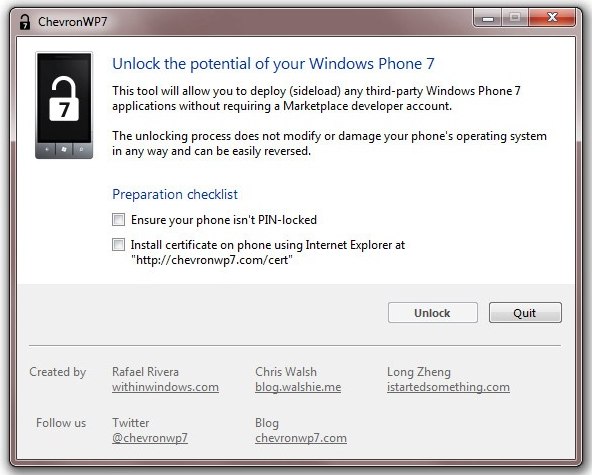 Jailbreak per Windows PHone 7 Jailbreak per Windows PHone 7