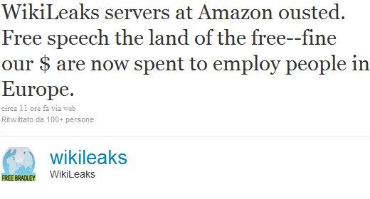 Wikileaks su Twitter Wikileaks su Twitter