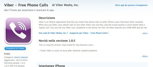 Telefonate e SMS gratis con iPhone, iPod Touch e iPad