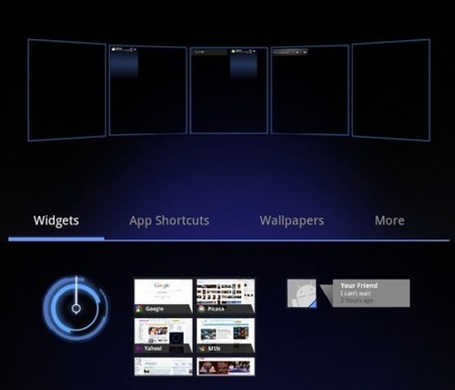 Android 3.0 Honeycomb: ecco le immagini