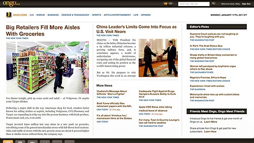 Ongo: il negozio online delle news