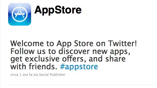 App Store sbarca su Twitter