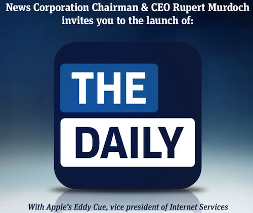 Apple e News Corp: il 2 febbraio arriva il Daily