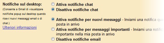 Notifiche Gmail - Impostazioni Notifiche Gmail - Impostazioni