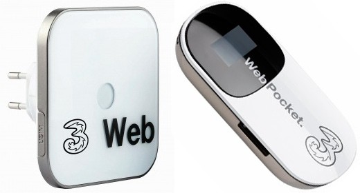 3 Italia lancia gli hotspot WebCube e WebPocket