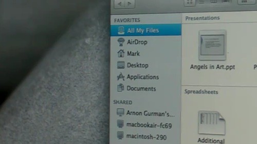 Mac OS X Lion: AirDrop in azione