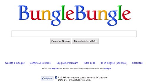 Il bunga bunga ha un suo motore di ricerca: Bungle Bungle
