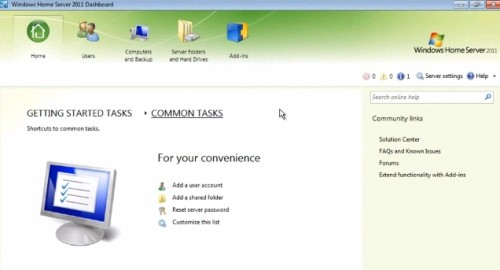 Windows Home Server 2011: Microsoft rilascia la Release Candidate