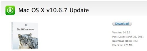 Disponibile Mac OS X 10.6.7