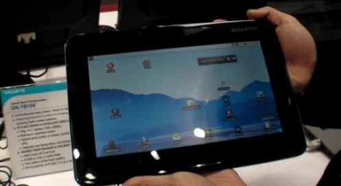 CeBit 2011: Gigabyte GN-TB100, il tablet Android con NVIDIA Tegra 2 