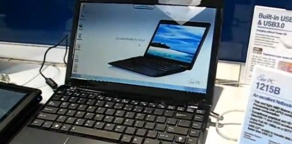CeBIT 2011: ASUS Eee PC 1215B con AMD Zacate E-350