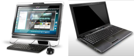 MSI CR650 e Wind Top AE2050: notebook e AIO con AMD E-350