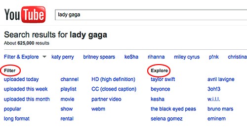 YouTube aggiunge filtri e opzioni di ricerca