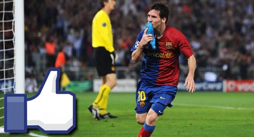 Leo Messi è un fenomeno anche su Facebook