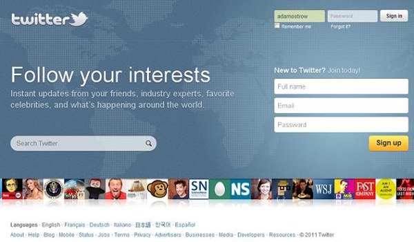 Twitter, nuova homepage Twitter, nuova homepage