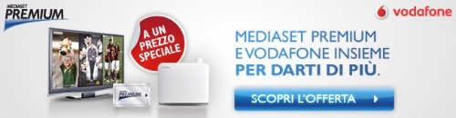 Mediaset Premium e Vodafone insieme per offrire promozioni esclusive